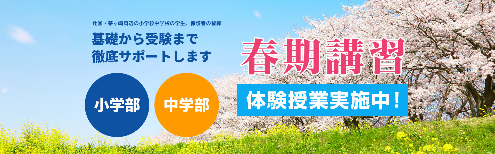 春期講習体験授業実施中